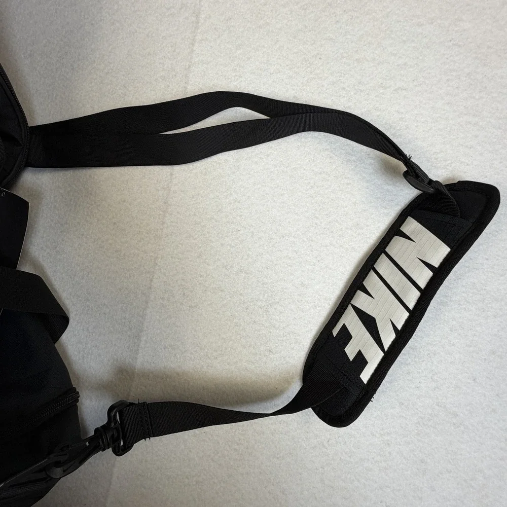 Nike Gatorade Large Duffel Bag Black White Swoosh Equipment Gym Travel NWT